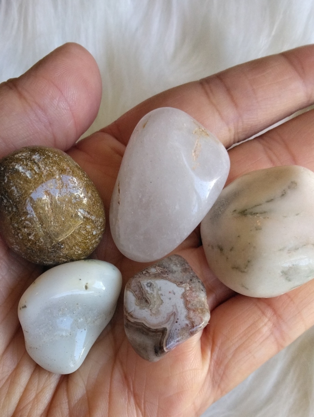 9 Large To Medium Size Stones For Diy Necklace Making - Picture 3 of 5